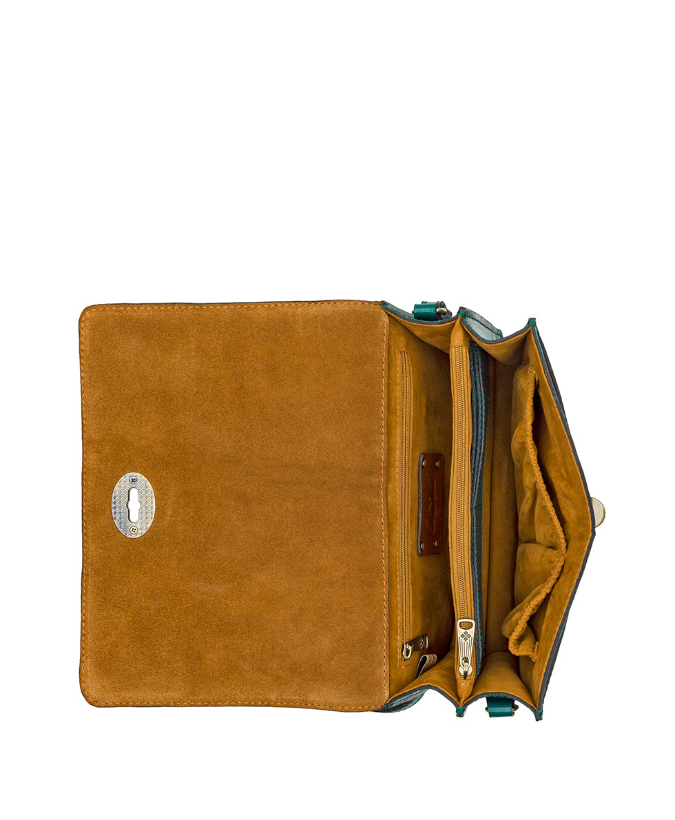 Female - Livana Crossbody - Vintage Distressed Leather - spruce - by Patricia Nash - View 4 of 4