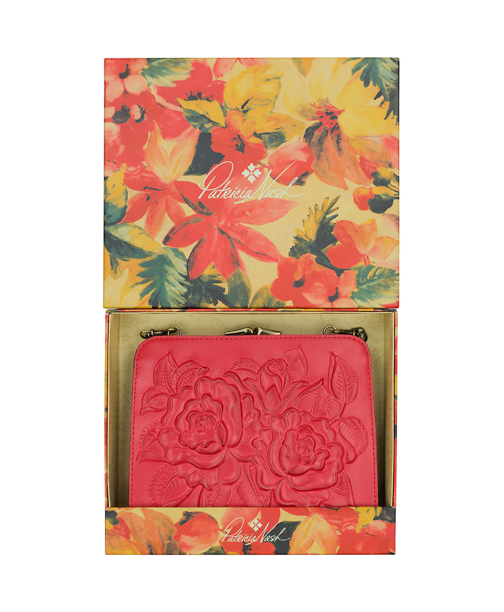 Female - Evangeline Frame with Gift Box - Burnished Rose Tooled - passion - by Patricia Nash - View 6 of 6