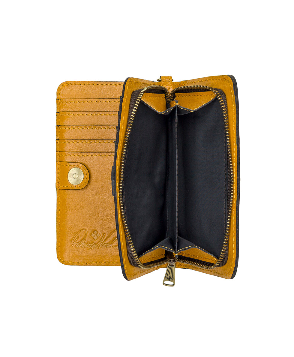 Female - Koumi Wristlet - Cavo Border Tooled - mango - by Patricia Nash - View 9 of 12