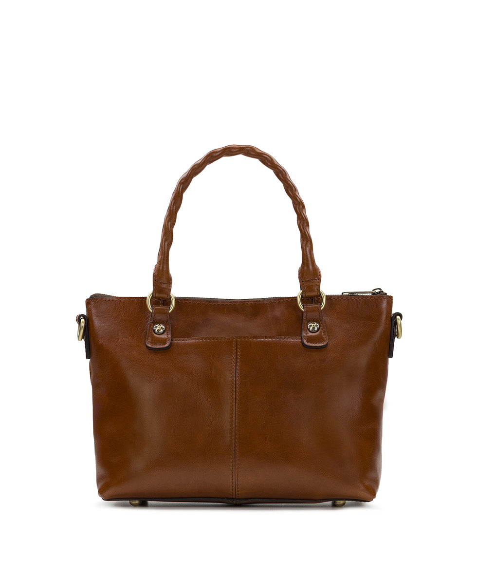 Female - Zora Top Handle Crossbody - Vintage Distressed Leather - cognac - by Patricia Nash - View 2 of 5
