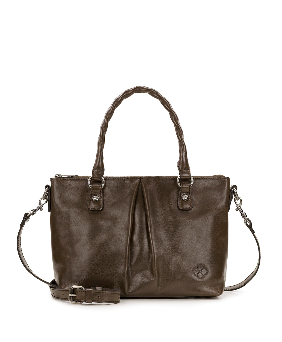 Female - Zora Top Handle Crossbody - Vintage Distressed Leather - mushroom - by Patricia Nash - View 1 of 4