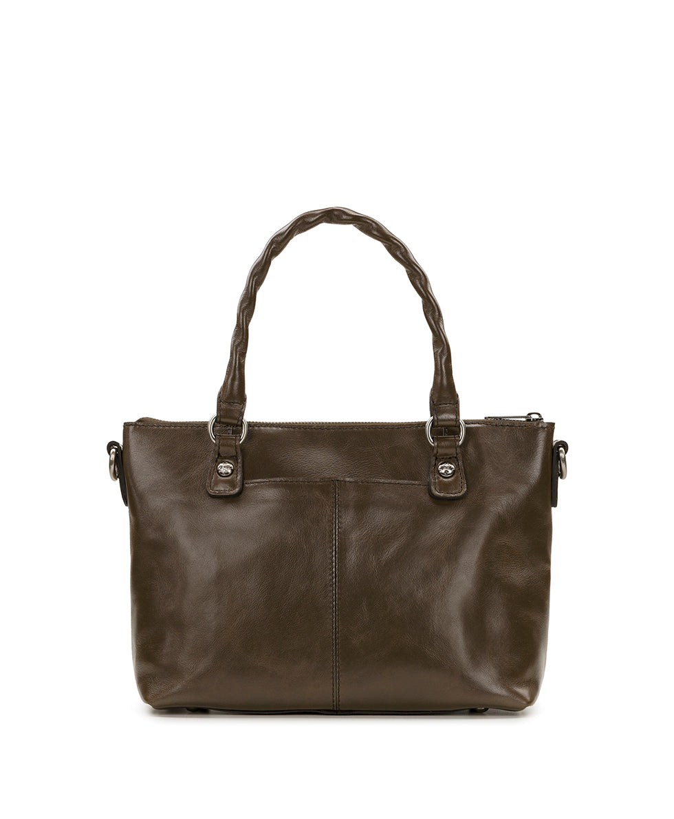 Female - Zora Top Handle Crossbody - Vintage Distressed Leather - mushroom - by Patricia Nash - View 2 of 4