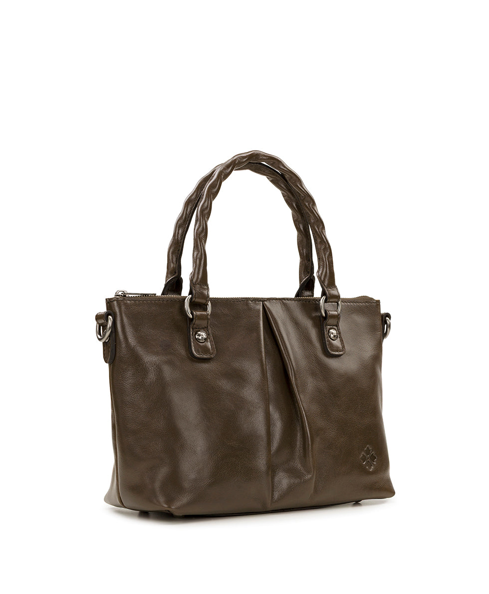 Female - Zora Top Handle Crossbody - Vintage Distressed Leather - mushroom - by Patricia Nash - View 3 of 4