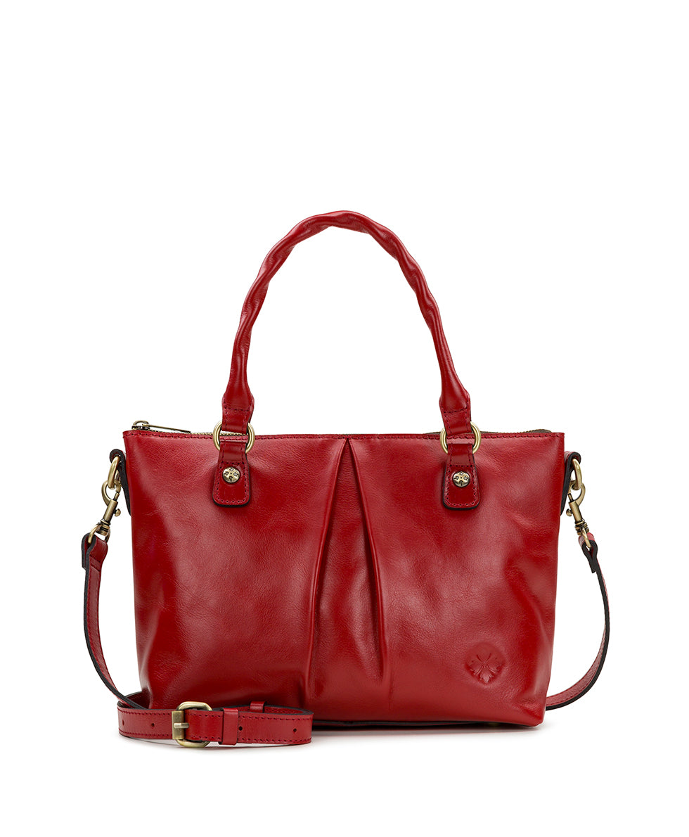 Female - Zora Top Handle Crossbody - Vintage Distressed Leather - rosewood - by Patricia Nash - View 1 of 4