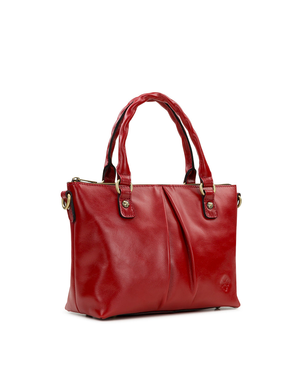 Female - Zora Top Handle Crossbody - Vintage Distressed Leather - rosewood - by Patricia Nash - View 3 of 4