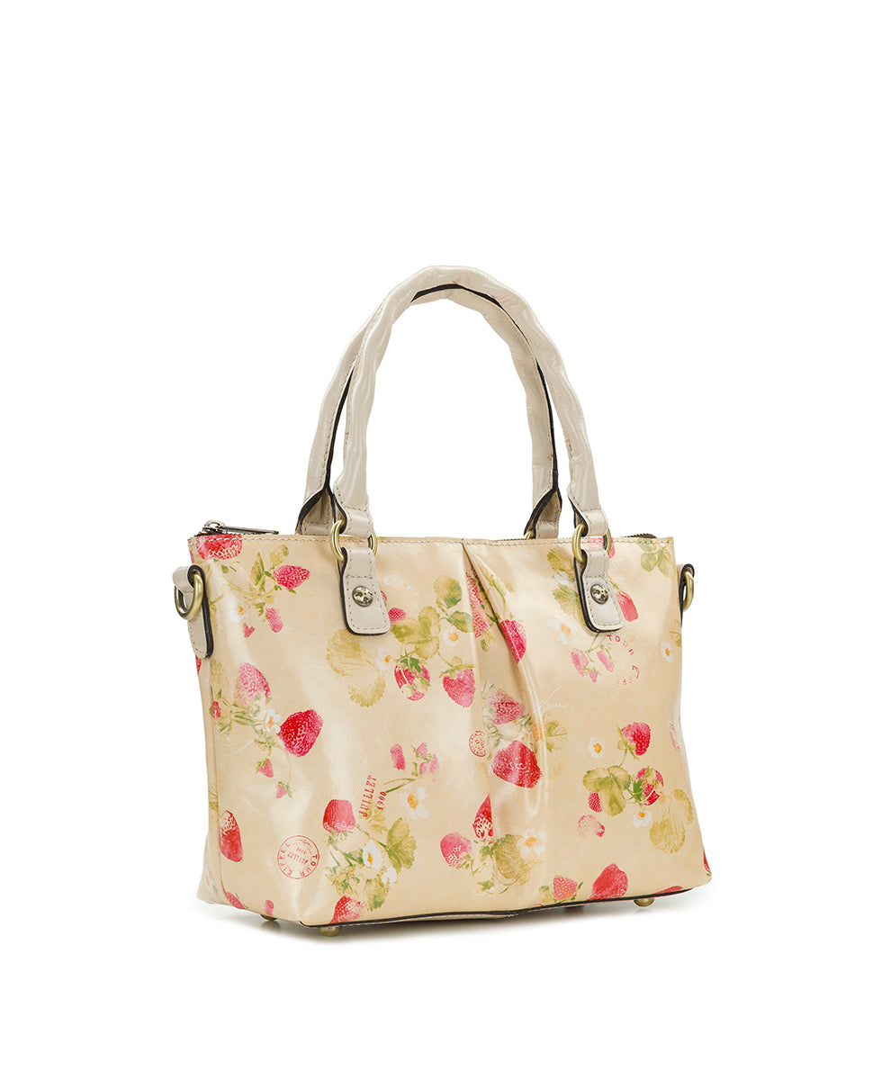 Female - Zora Top Handle Crossbody - Parisian Strawberries - parchment strawberry - by Patricia Nash - View 3 of 5