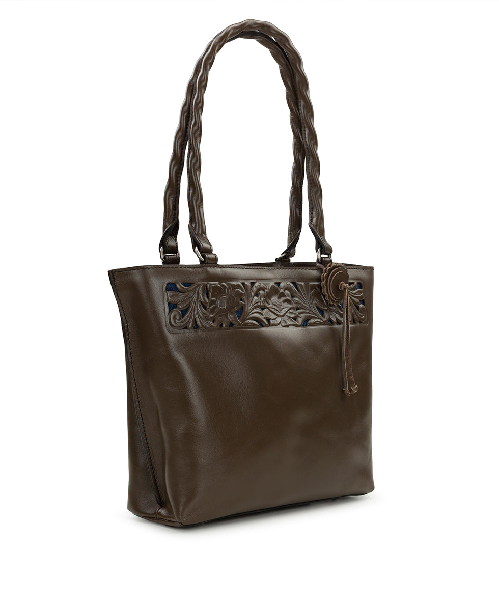 Female - Alexia Tote - Cavo Border Tooled - mushroom - by Patricia Nash - View 7 of 10
