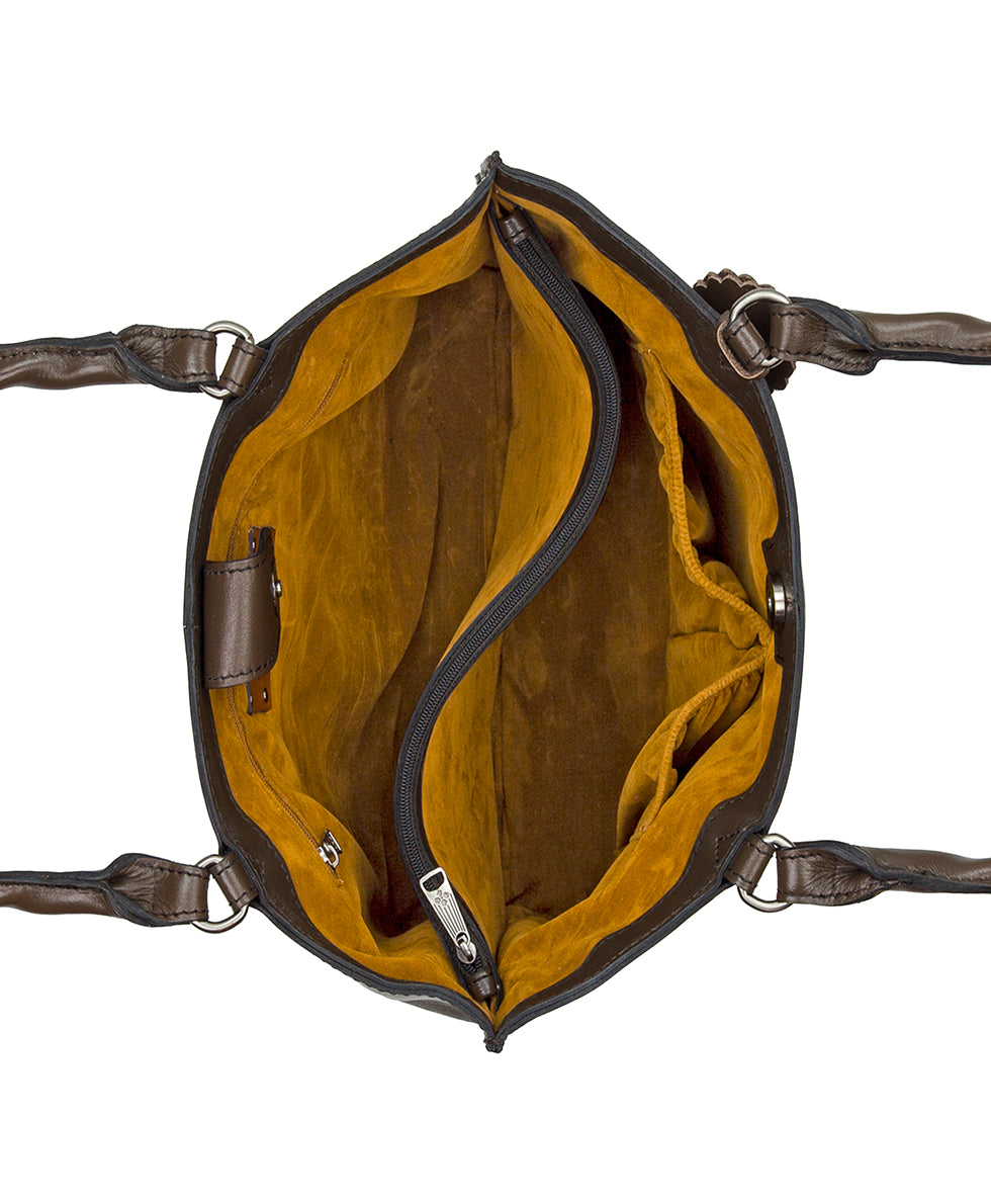 Female - Alexia Tote - Cavo Border Tooled - mushroom - by Patricia Nash - View 8 of 10