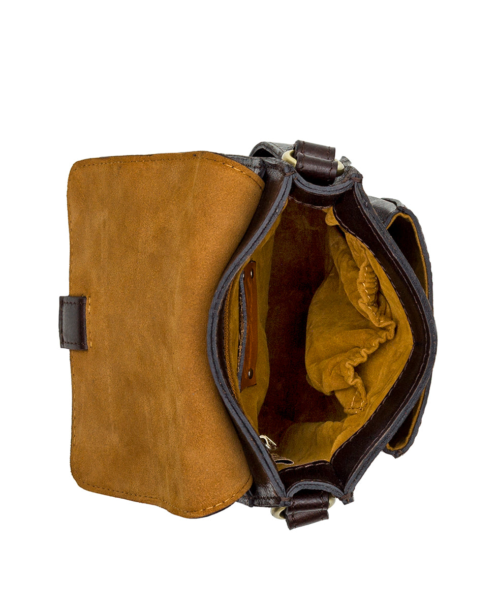 Lari Crossbody - Vintage Distressed Leather - chalk white - by Patricia Nash - View 8 of 43