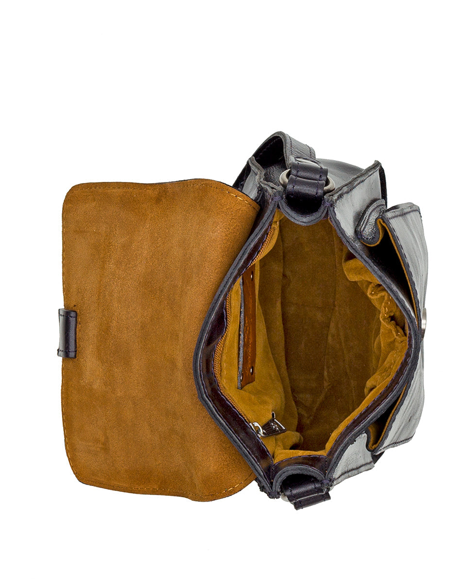 Lari Crossbody - Vintage Distressed Leather - chalk white - by Patricia Nash - View 12 of 43