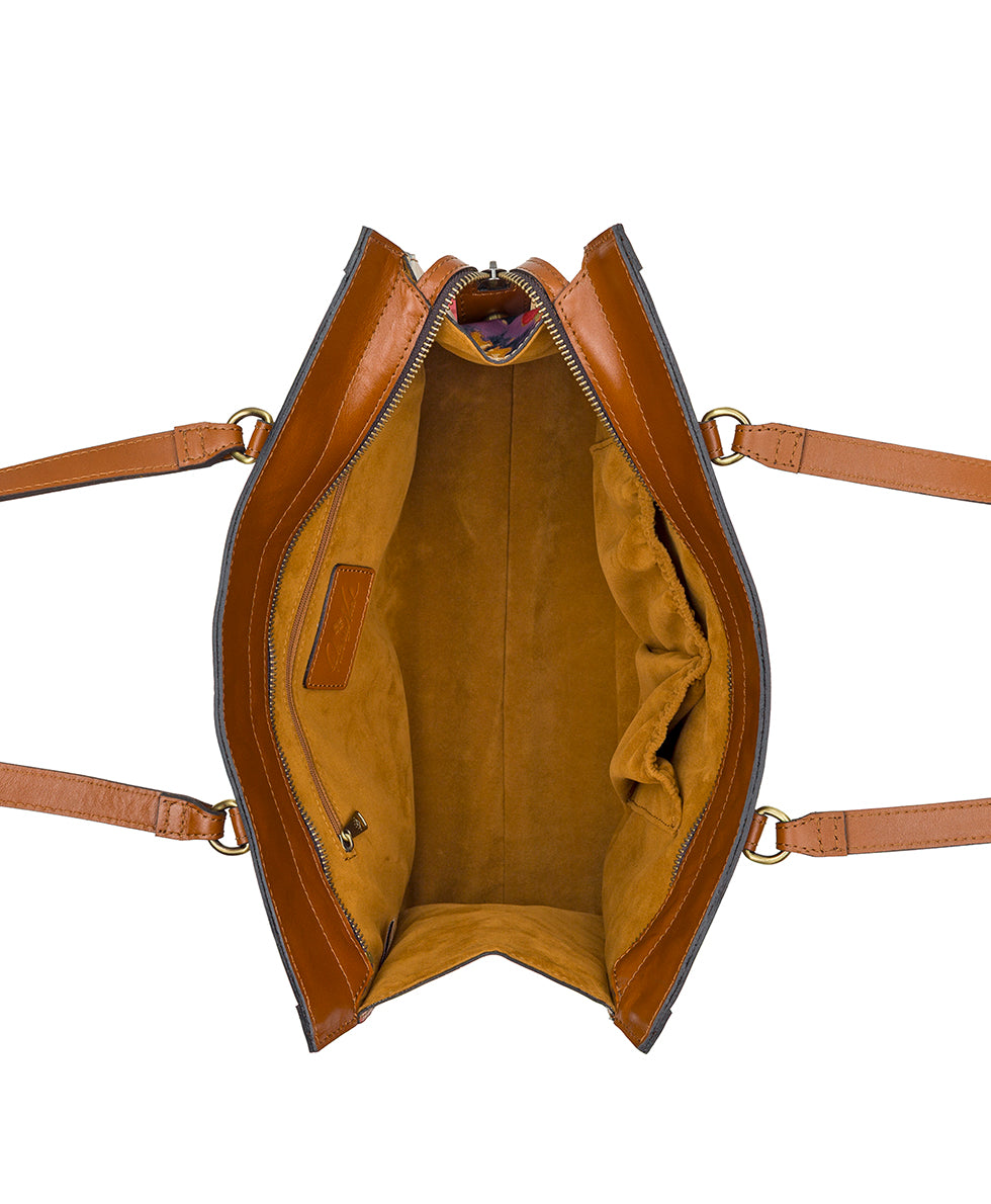 Female - Marena Woven Satchel - French Hydrangeas - french hydrangeas - by Patricia Nash - View 4 of 4