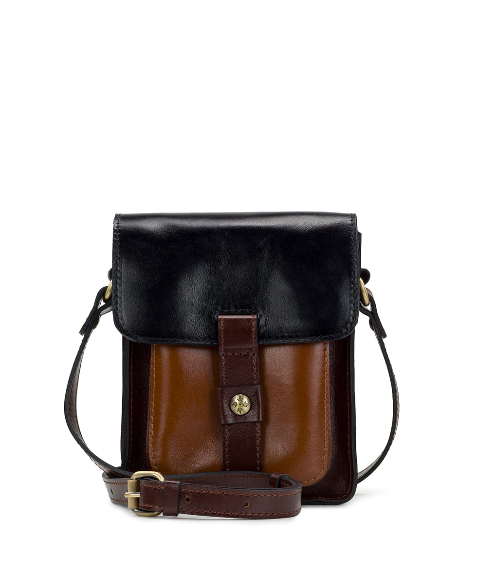 Lari Crossbody - Vintage Colorblock - black / british tan / oxblood - by Patricia Nash - View 6 of 18