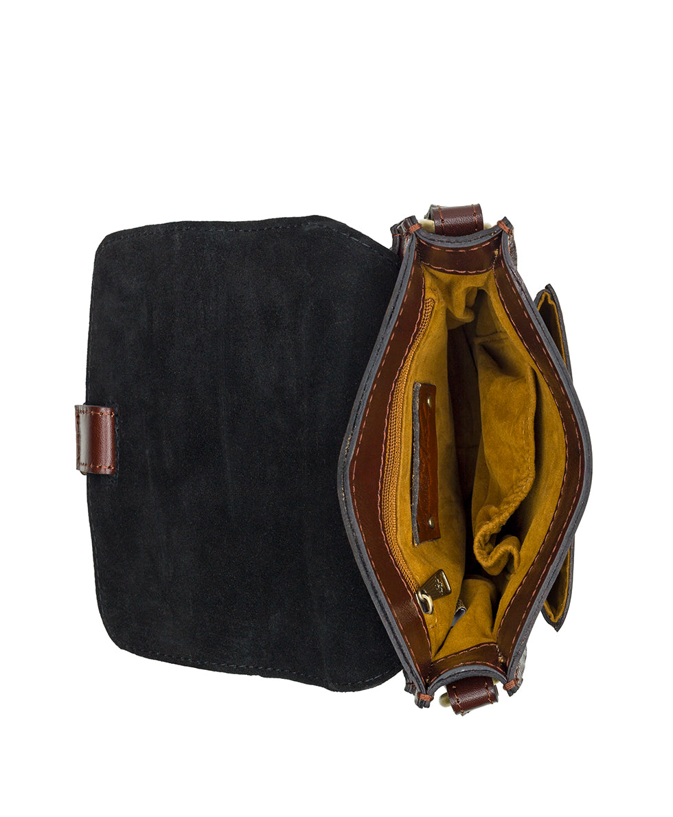 Lari Crossbody - Vintage Colorblock - black / british tan / oxblood - by Patricia Nash - View 11 of 18