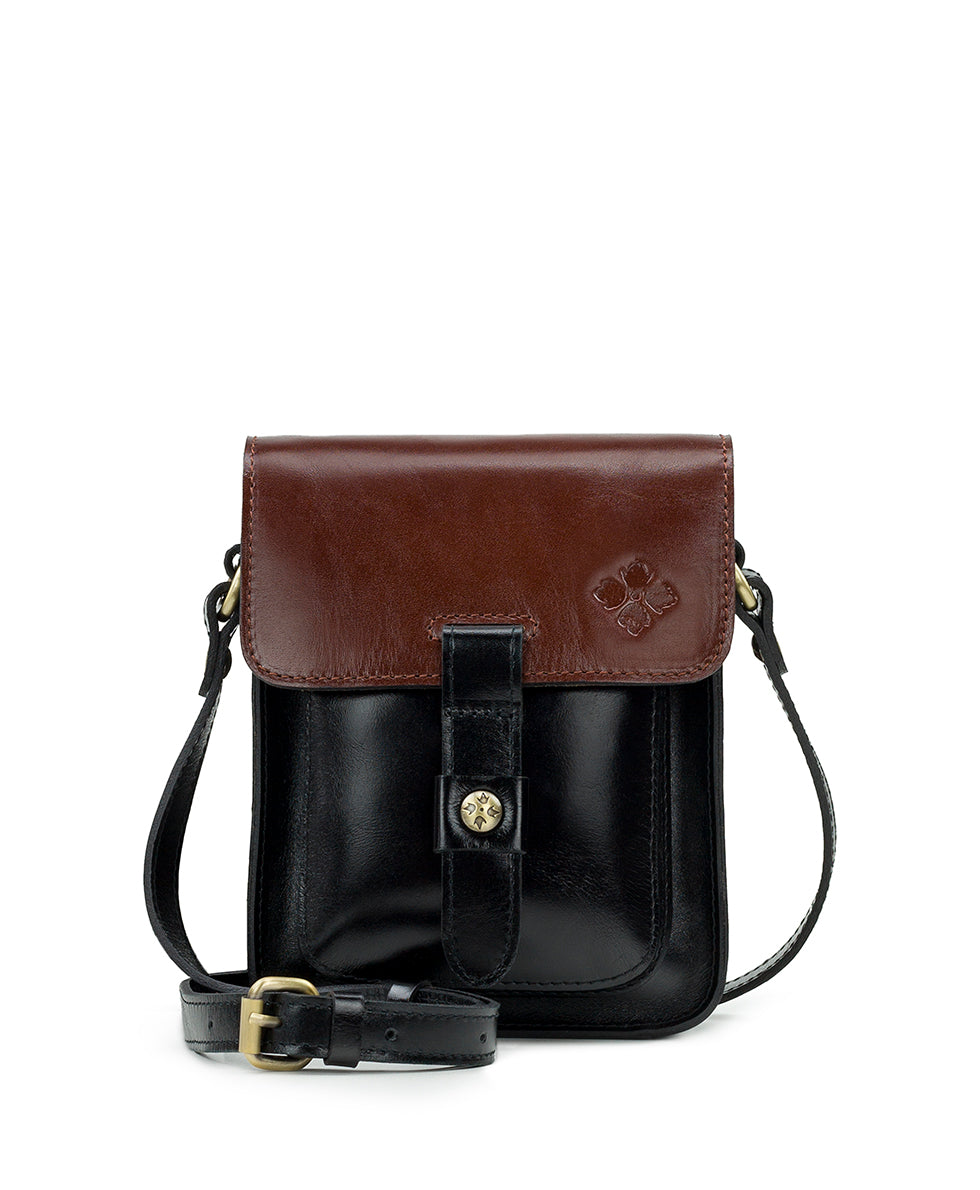 Lari Crossbody - Vintage Colorblock - black / british tan - by Patricia Nash - View 1 of 4