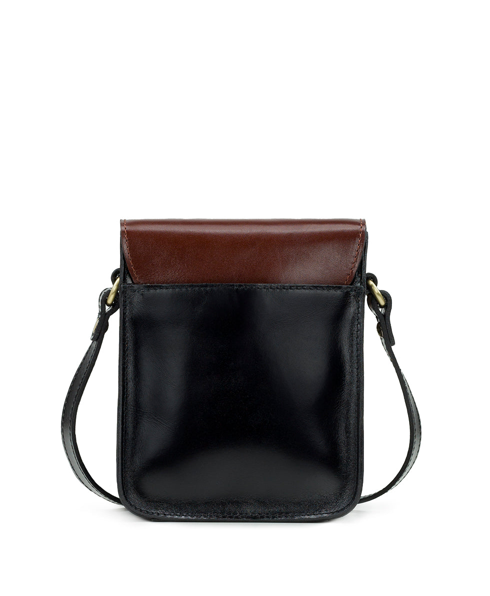 Lari Crossbody - Vintage Colorblock - black / british tan - by Patricia Nash - View 2 of 4