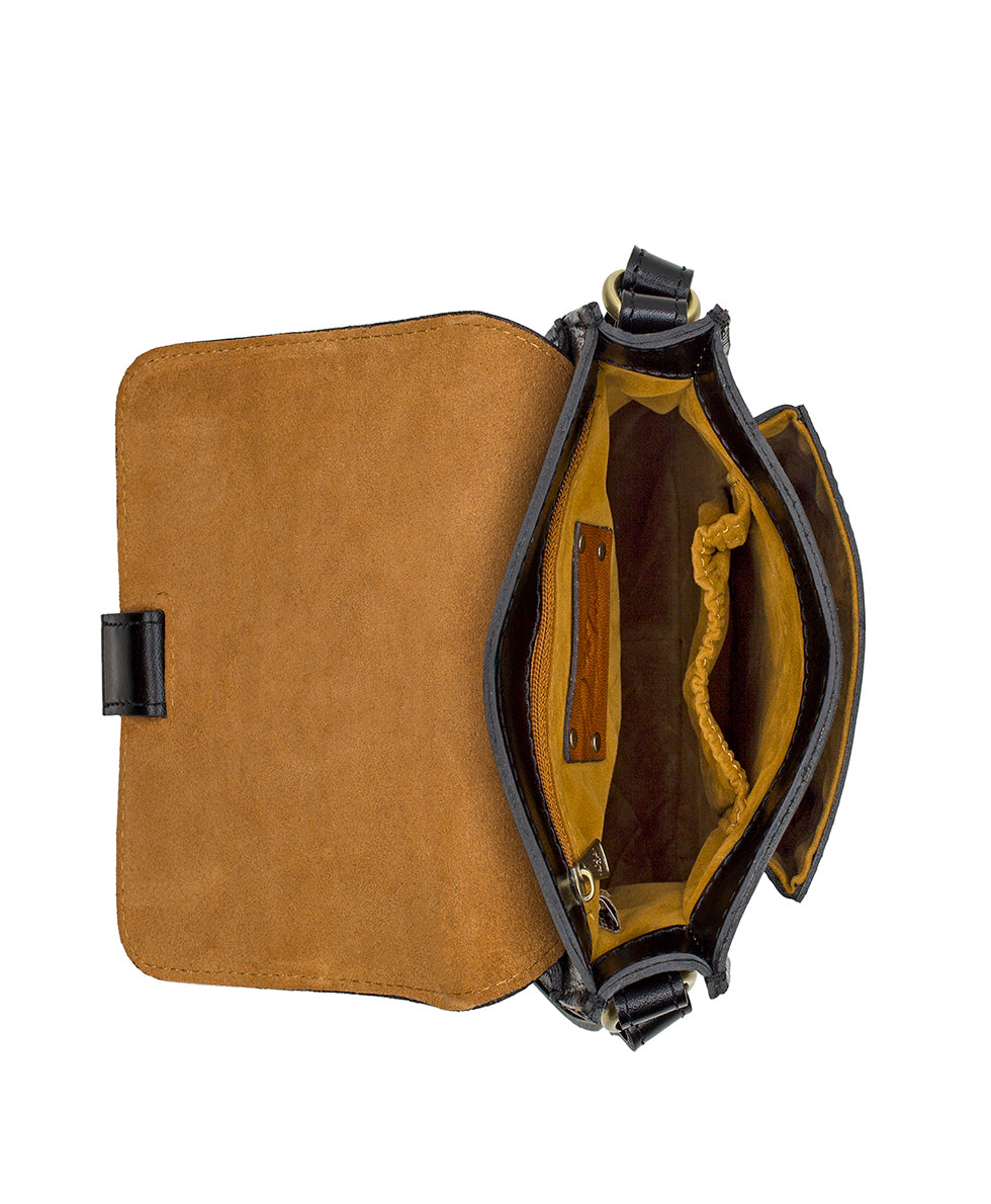 Lari Crossbody - Vintage Colorblock - black / british tan - by Patricia Nash - View 4 of 4