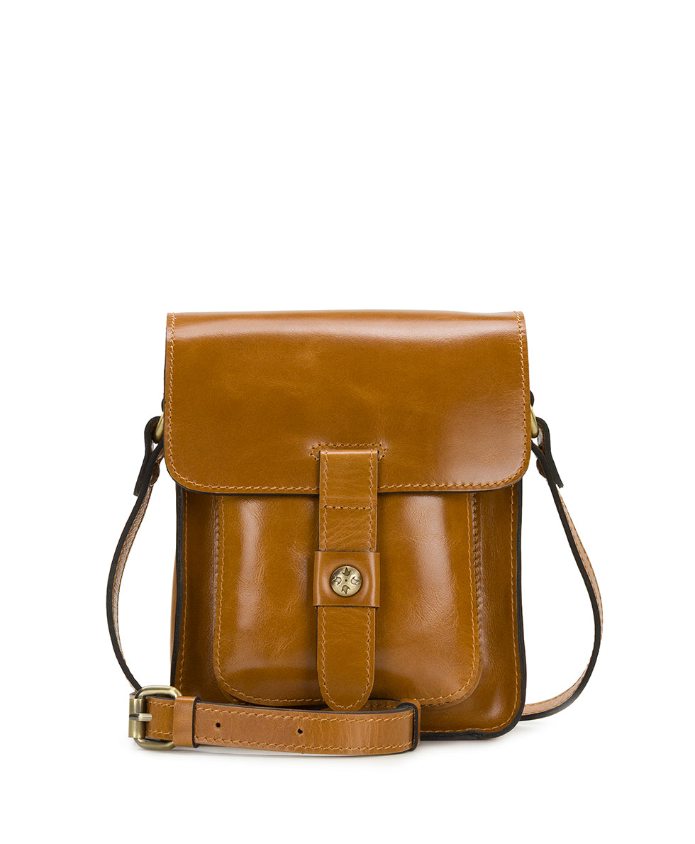 Female - Lari Crossbody - Vintage Glazed Leather - light tan - by Patricia Nash - View 1 of 4