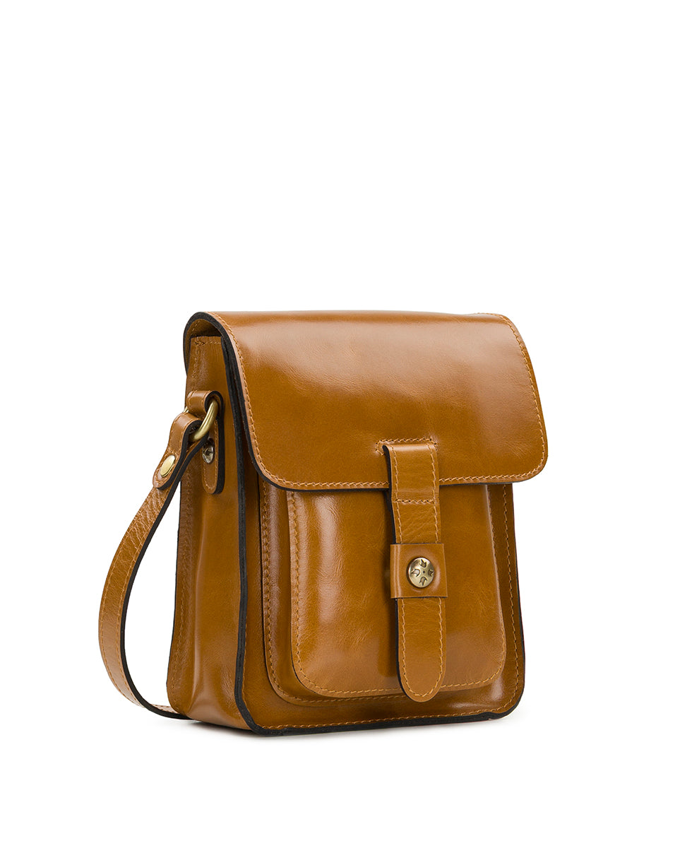 Female - Lari Crossbody - Vintage Glazed Leather - light tan - by Patricia Nash - View 3 of 4