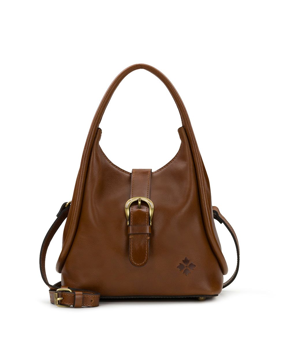 Female - Halina Top Handle Crossbody - Vintage Distressed Leather - cognac - by Patricia Nash - View 1 of 5