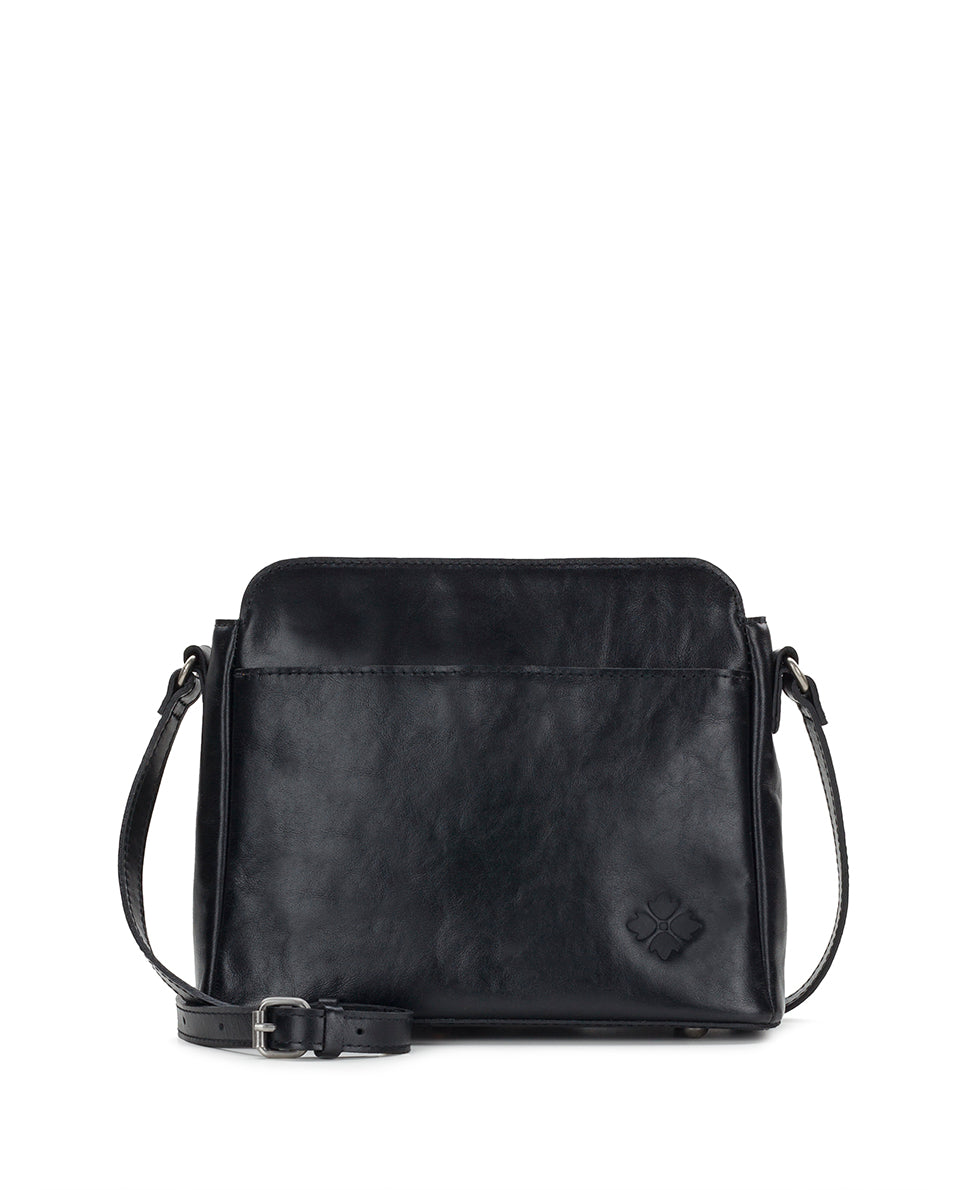 Female - Ithaca Crossbody - Vintage Distressed Leather - black - by Patricia Nash - View 1 of 26
