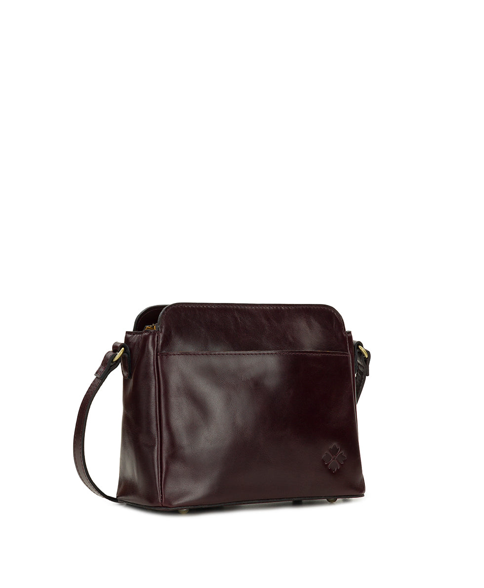 Female - Ithaca Crossbody  | Vintage Distressed | Plum - plum - by Patricia Nash - View 3 of 4