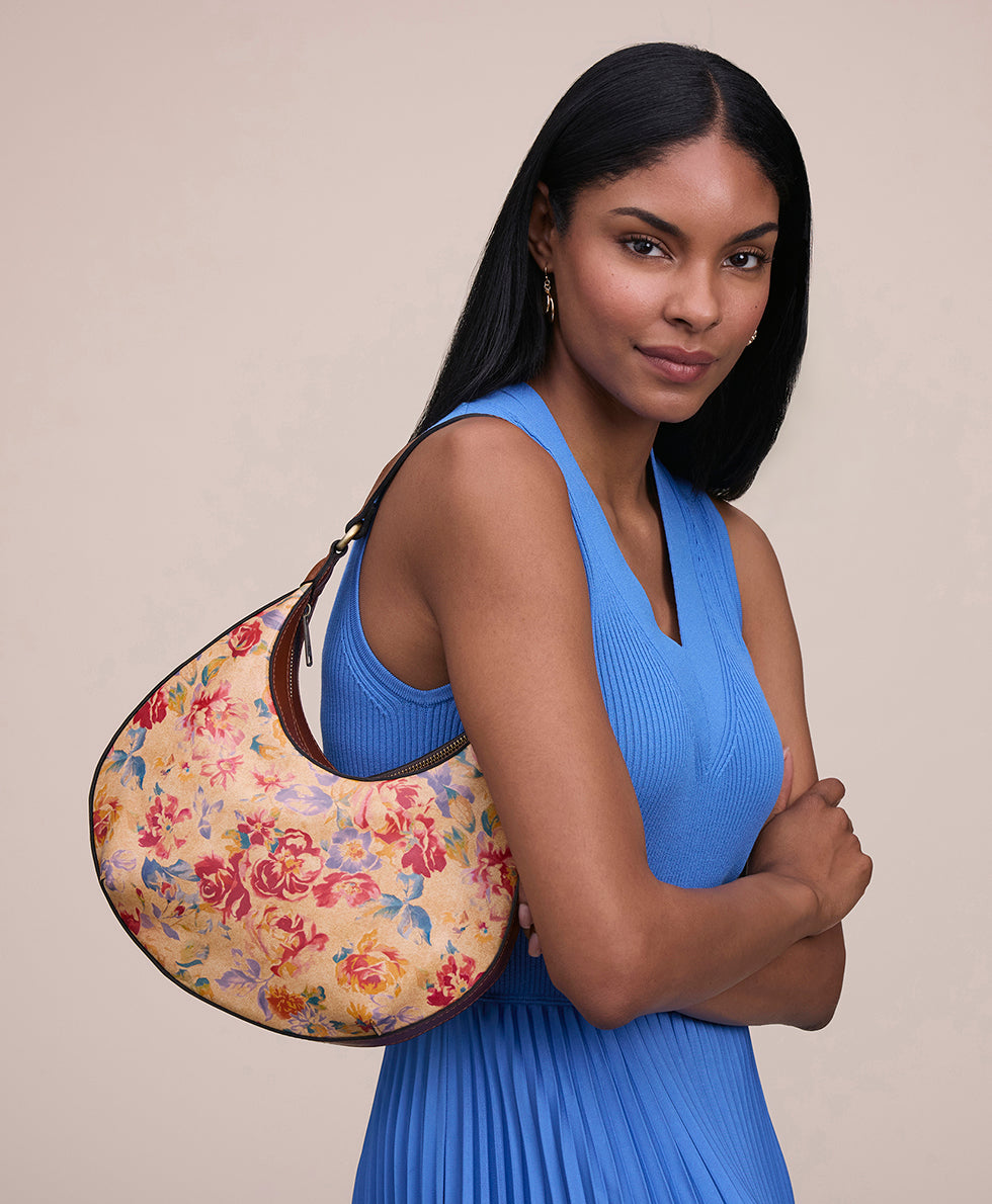 Female - Coco Crescent Hobo - Aegean Blooms - aegean blooms - by Patricia Nash - View 4 of 5