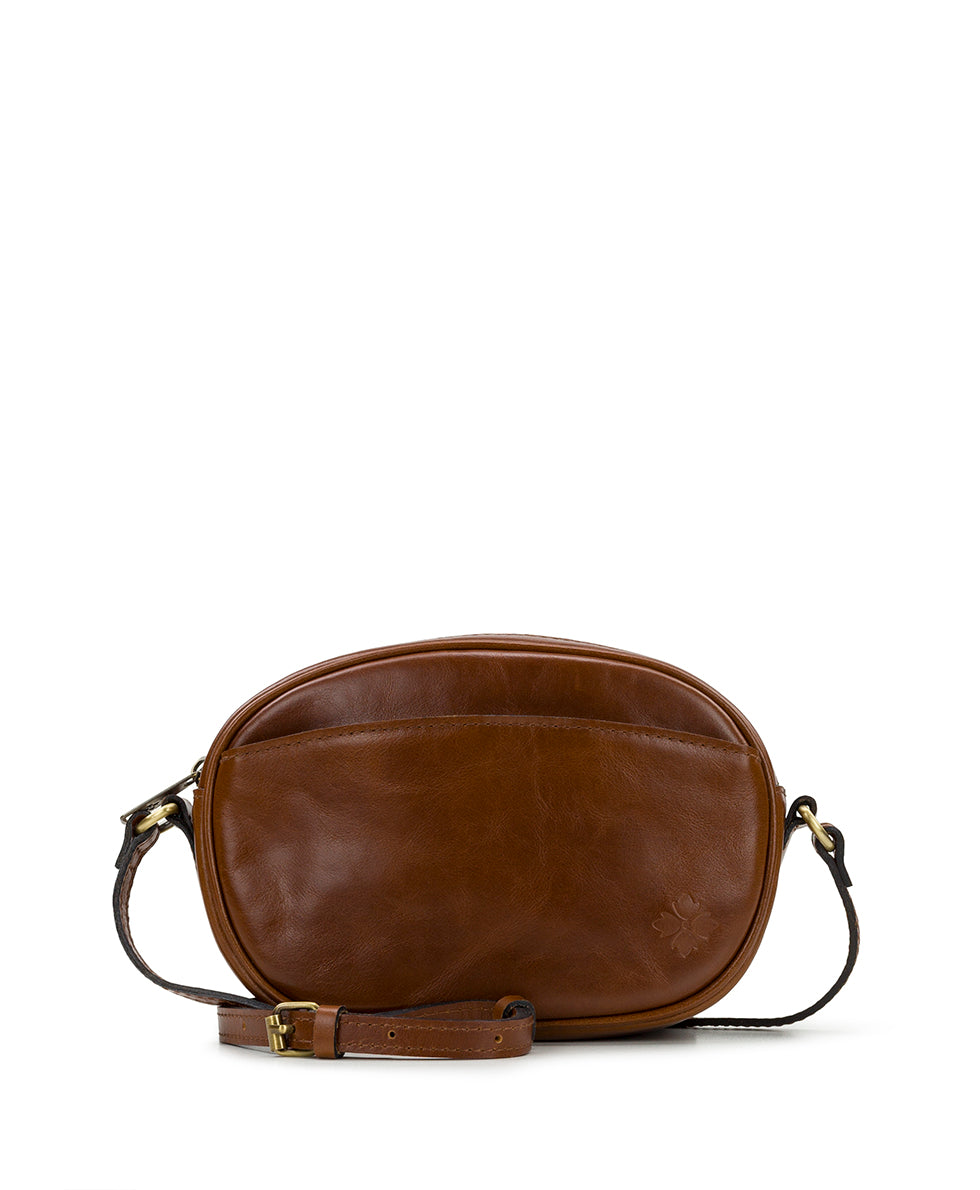 Female - Elexis Crossbody - Vintage Distressed Leather - mushroom - by Patricia Nash - View 5 of 38