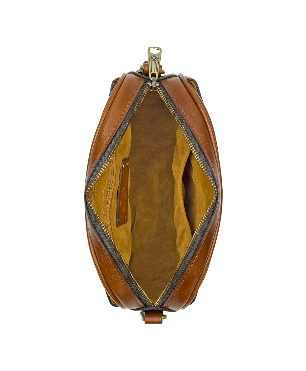 Female - Elexis Crossbody - Vintage Distressed Leather - mushroom - by Patricia Nash - View 8 of 38