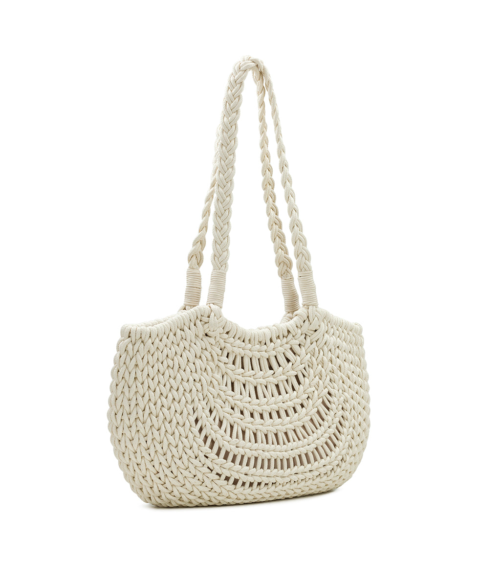 Female - Giraldi Hobo - Handwoven Knot - chalk white - by Patricia Nash - View 3 of 5