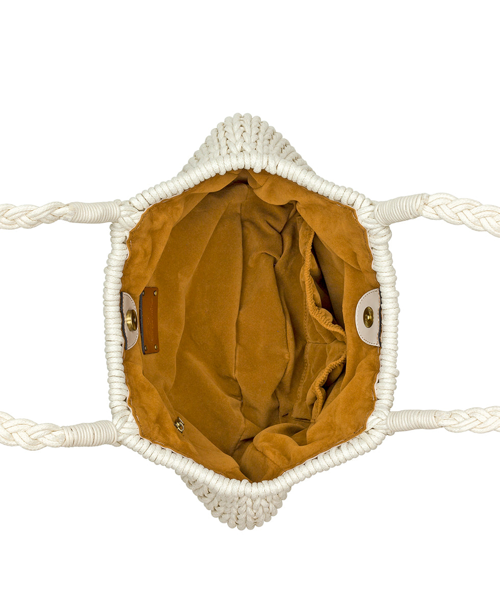 Female - Giraldi Hobo - Handwoven Knot - chalk white - by Patricia Nash - View 5 of 5