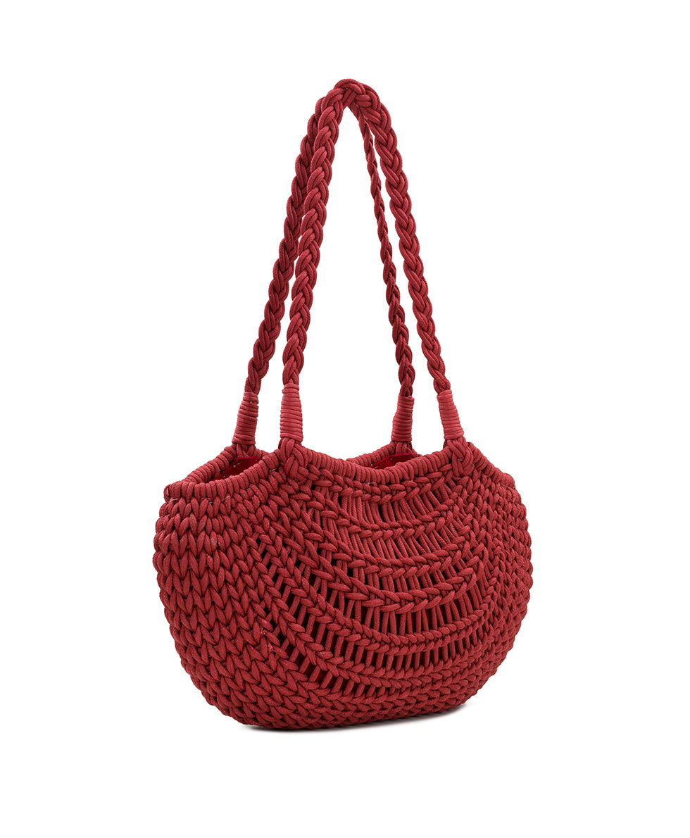 Female - Giraldi Hobo - Handwoven Knot - rosewood - by Patricia Nash - View 3 of 4