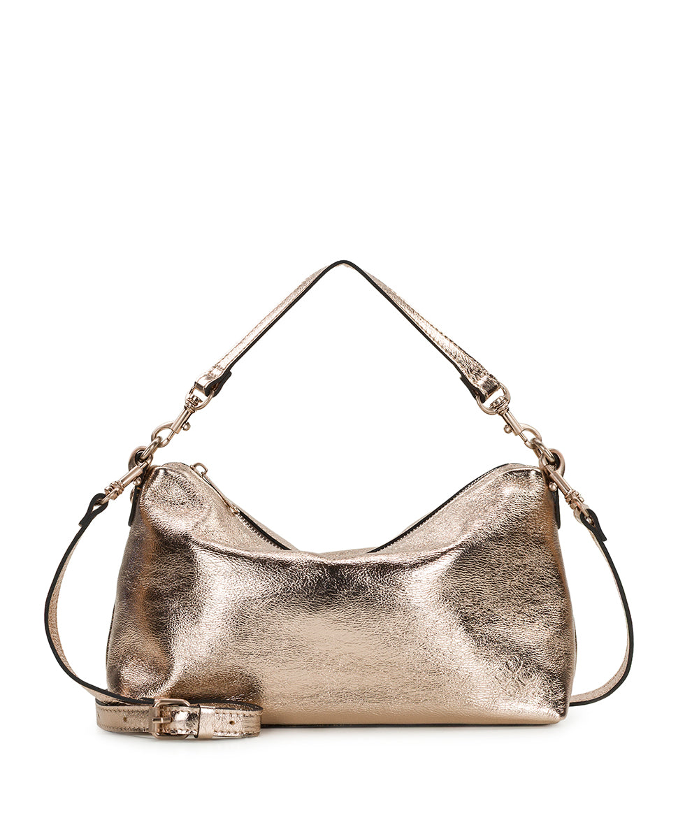 Female - Kolena Hobo Crossbody | Rugged Natural Grain | Champagne - champagne - by Patricia Nash - View 1 of 5