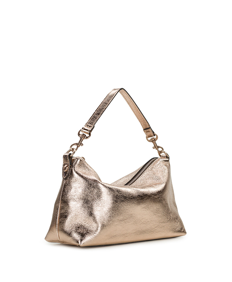 Female - Kolena Hobo Crossbody | Rugged Natural Grain | Champagne - champagne - by Patricia Nash - View 4 of 5