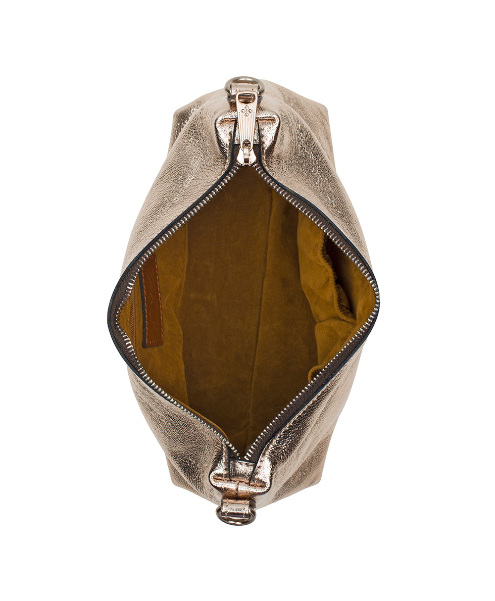Female - Kolena Hobo Crossbody | Rugged Natural Grain | Champagne - champagne - by Patricia Nash - View 5 of 5