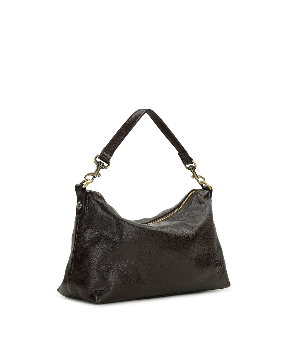 Female - Kolena Hobo Crossbody | Rugged Natural Grain | Chocolate - chocolate - by Patricia Nash - View 3 of 4