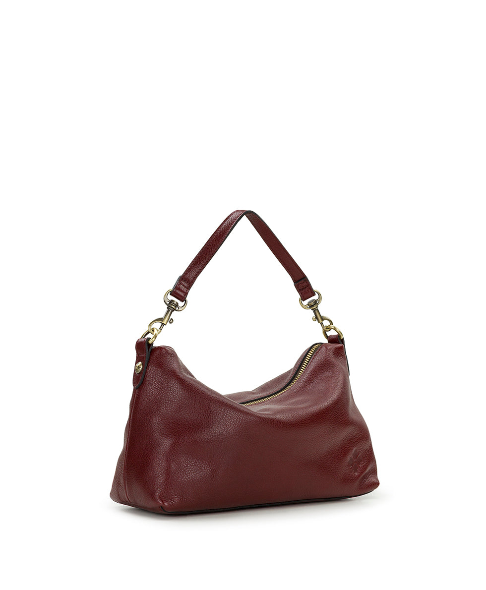 Female - Kolena Crossbody | Rugged Natural Grain | Oxblood - oxblood - by Patricia Nash - View 3 of 4