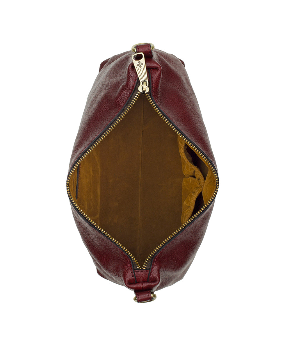Female - Kolena Crossbody | Rugged Natural Grain | Oxblood - oxblood - by Patricia Nash - View 4 of 4
