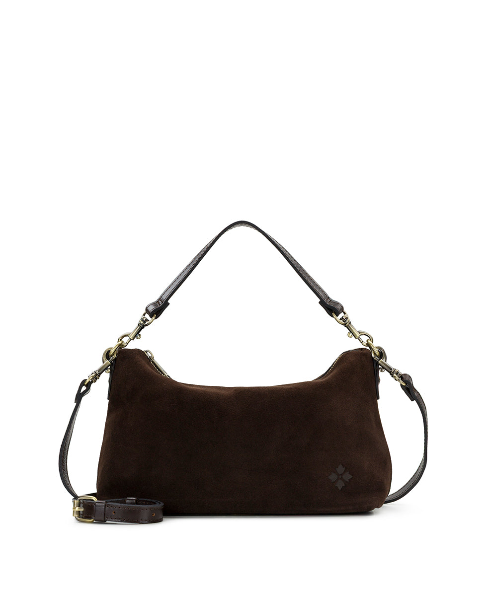 Female - Kolena Crossbody | Suede Leather | Chocolate - chocolate - by Patricia Nash - View 1 of 8