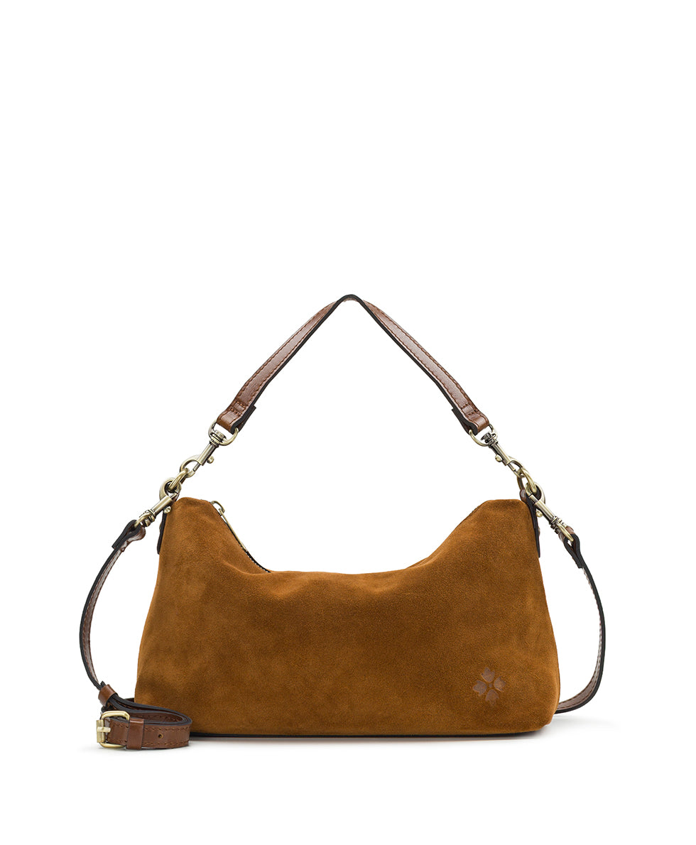 Female - Kolena Crossbody | Suede Leather | Cognac - cognac - by Patricia Nash - View 1 of 7