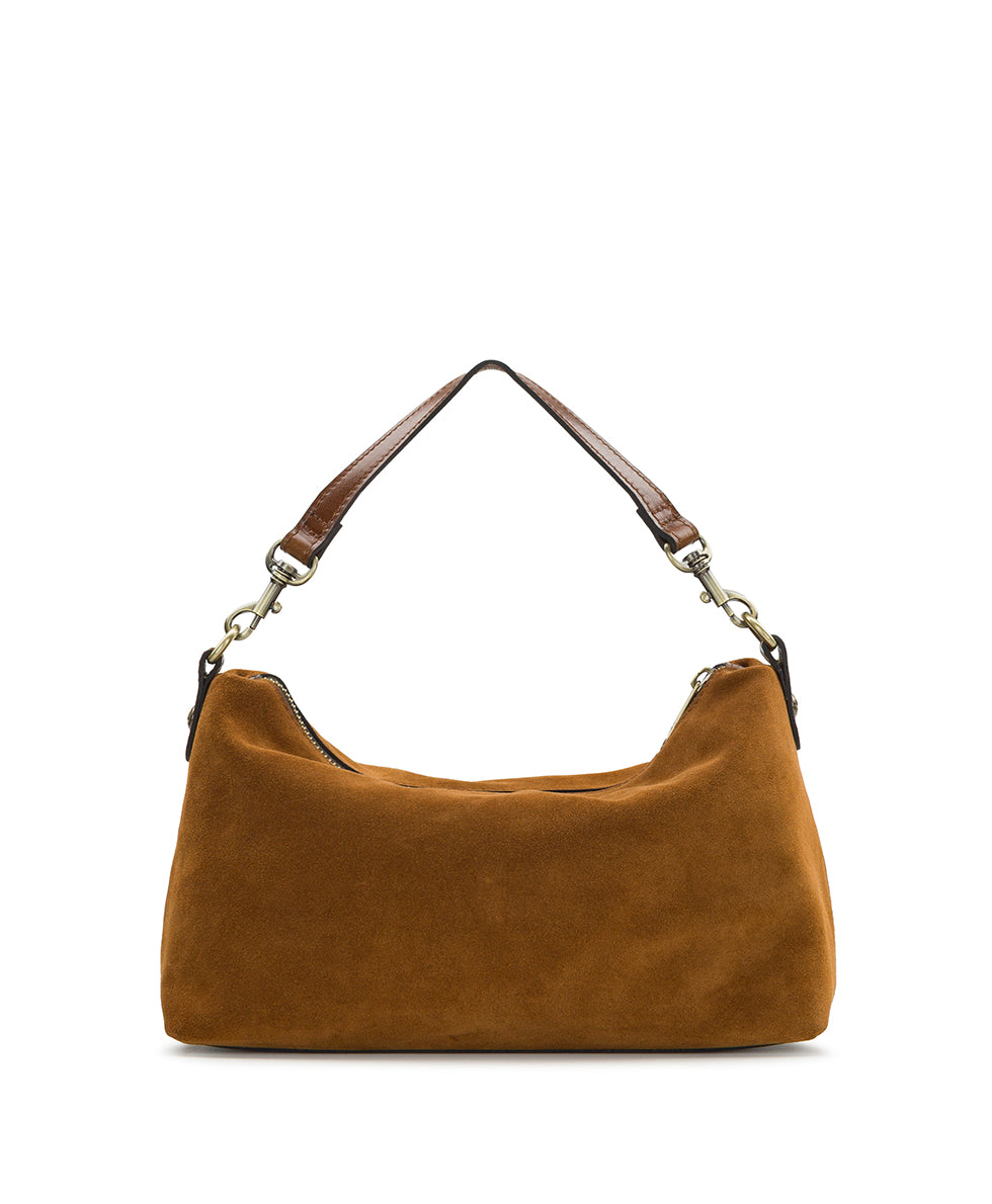 Female - Kolena Crossbody - Suede Leather - mushroom - by Patricia Nash - View 7 of 17