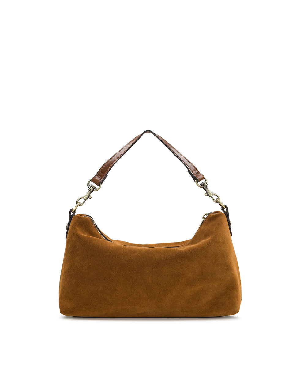 Female - Kolena Crossbody | Suede Leather | Cognac - cognac - by Patricia Nash - View 3 of 7