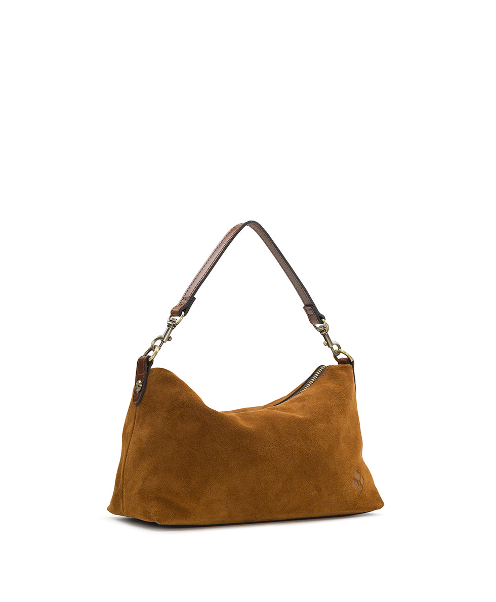 Female - Kolena Crossbody | Suede Leather | Cognac - cognac - by Patricia Nash - View 4 of 7