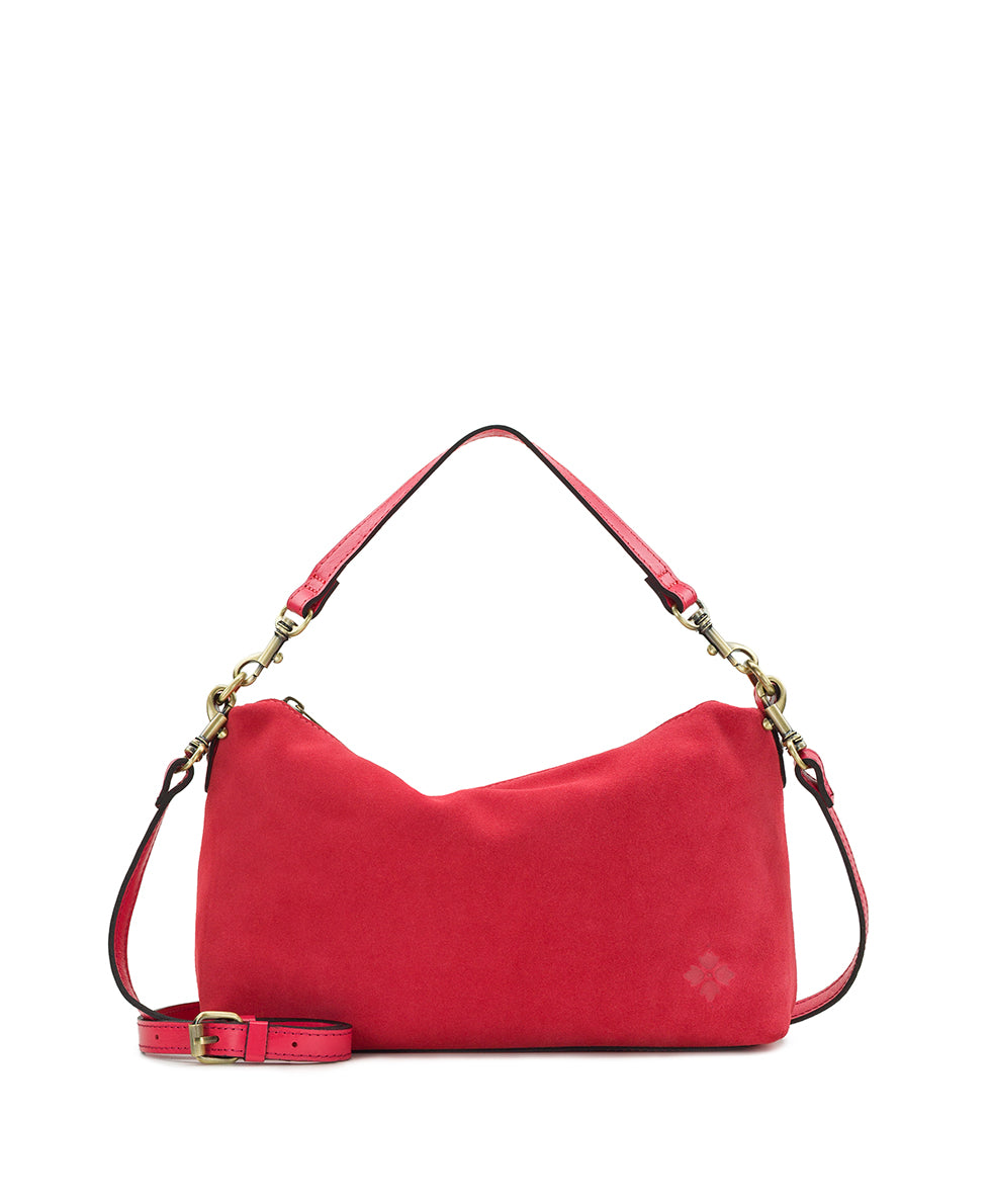 Female - Kolena Crossbody | Suede Leather | Geranium - zebra - by Patricia Nash - View 1 of 4