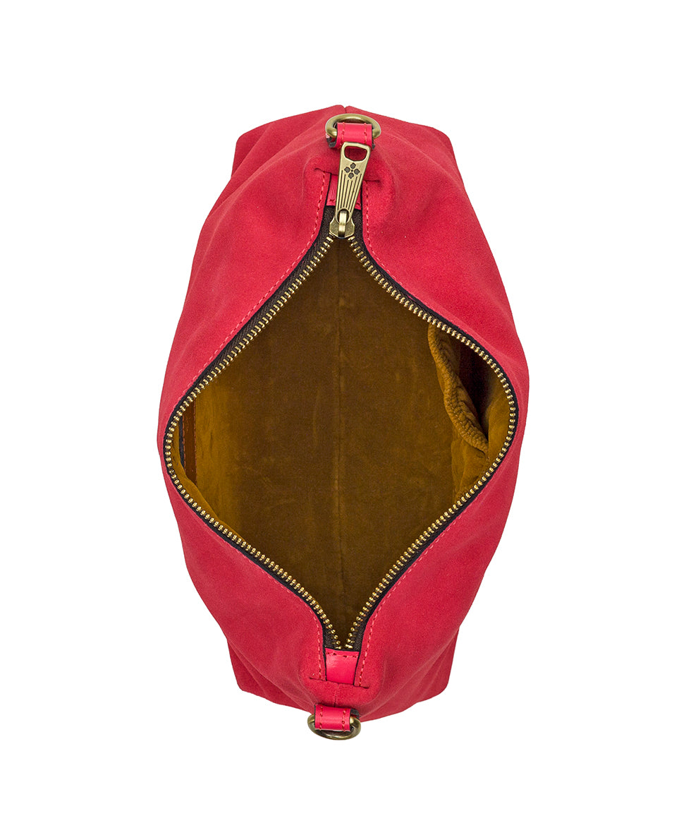 Female - Kolena Crossbody | Suede Leather | Geranium - zebra - by Patricia Nash - View 4 of 4