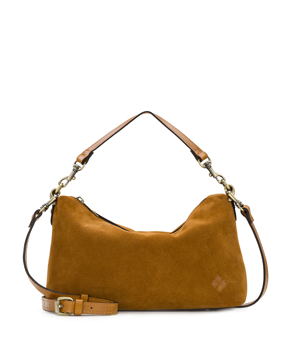 Female - Kolena Hobo Crossbody - Suede Leather - light tan - by Patricia Nash - View 5 of 18