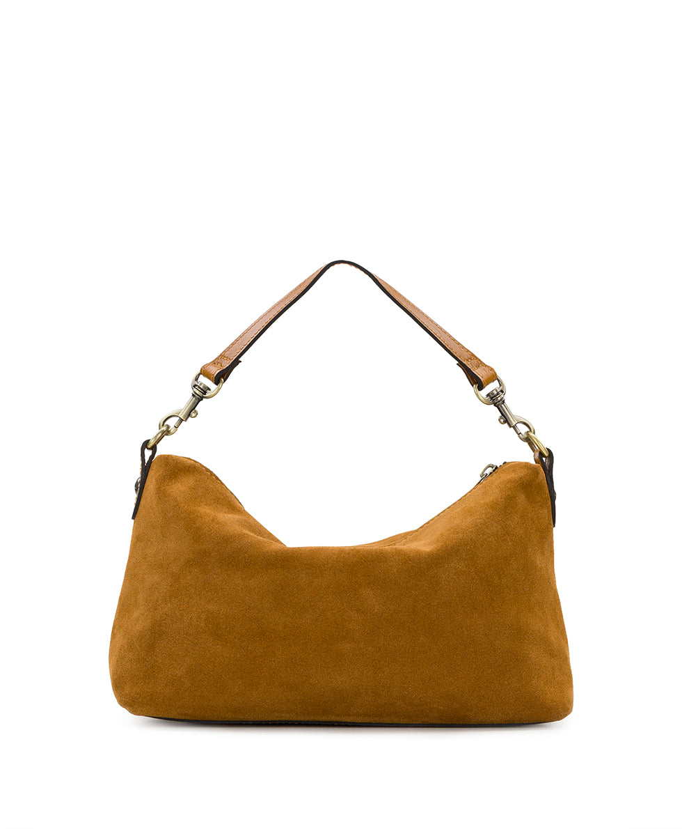 Female - Kolena Hobo Crossbody - Suede Leather - light tan - by Patricia Nash - View 6 of 18