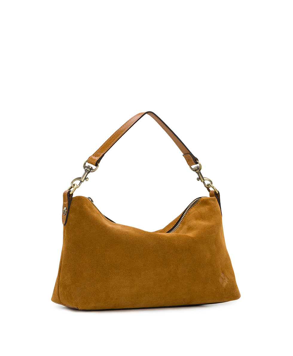 Female - Kolena Hobo Crossbody - Suede Leather - light tan - by Patricia Nash - View 7 of 18
