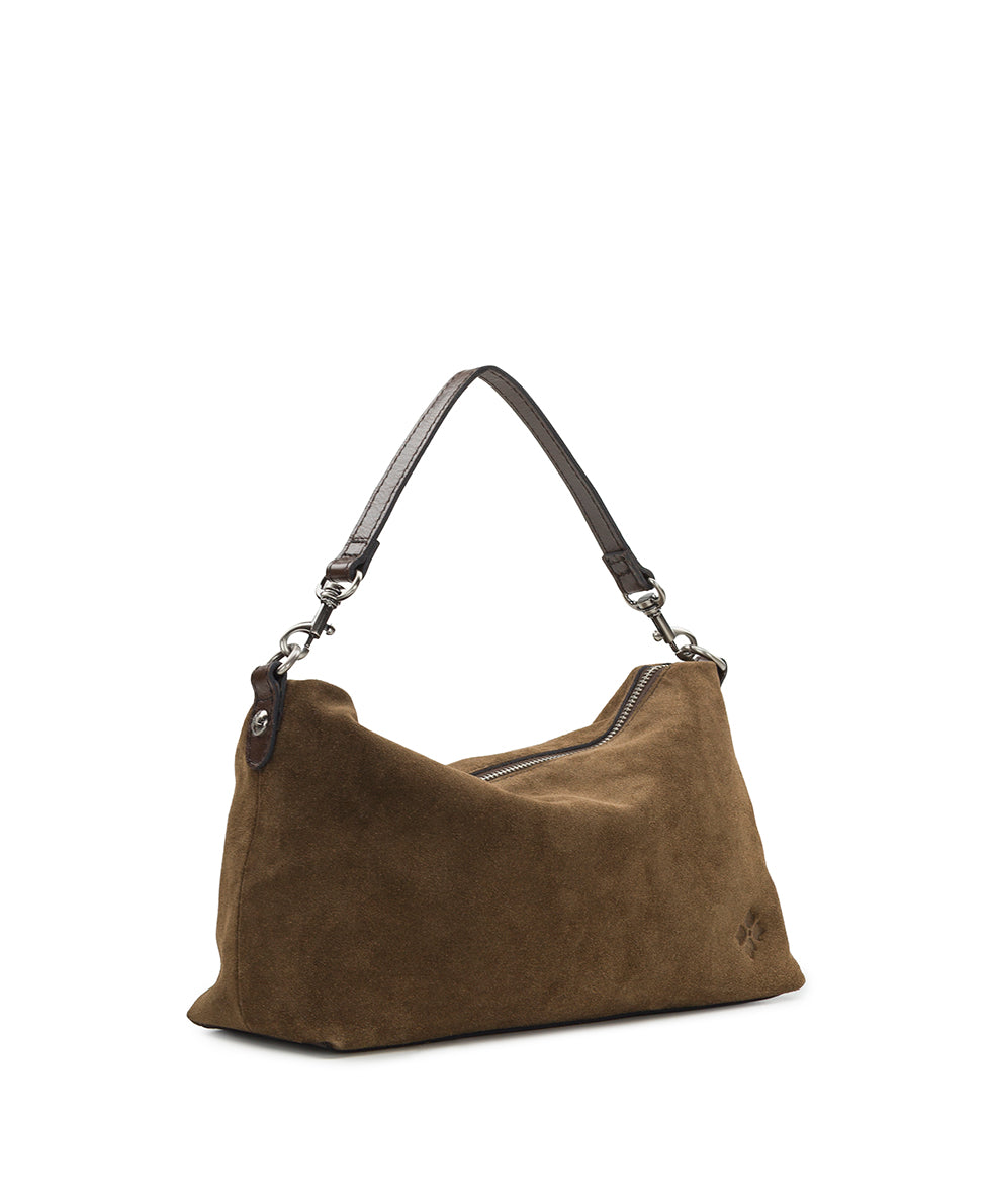 Female - Kolena Crossbody - Suede Leather - mushroom - by Patricia Nash - View 11 of 17