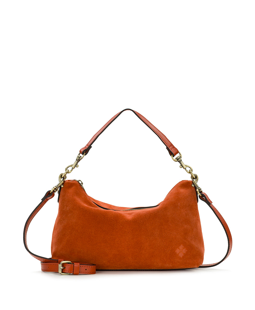 Female - Kolena Crossbody | Suede Leather | Ochre - ochre - by Patricia Nash - View 1 of 5