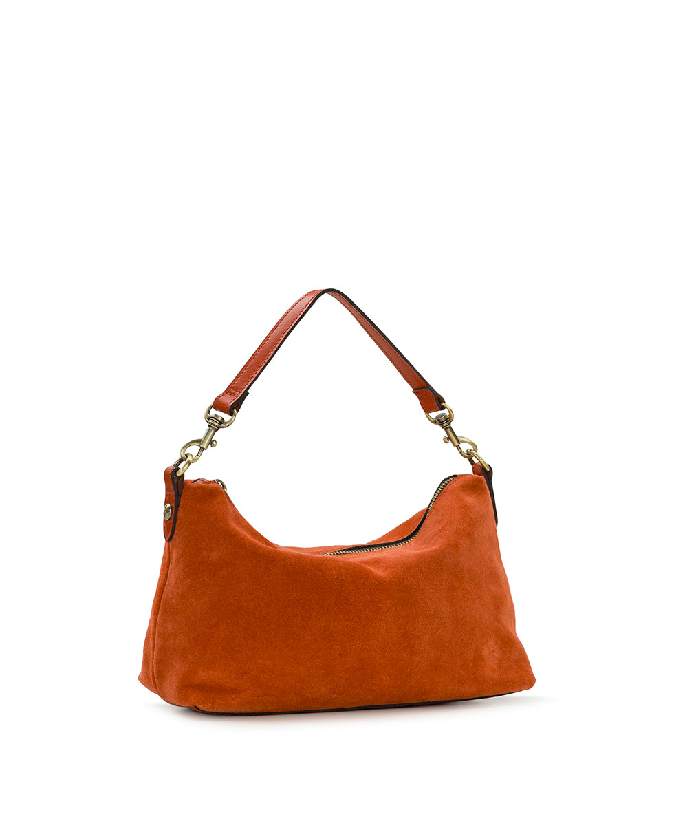 Female - Kolena Crossbody | Suede Leather | Ochre - ochre - by Patricia Nash - View 4 of 5